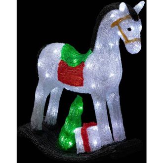 Fééric Lights & Christmas Caballo iluminado exterior H50cm 70 LED + transformador - Feeric lights & christmas