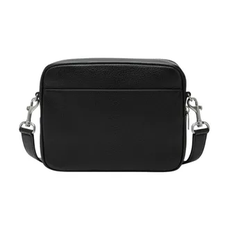 Saint Laurent Kleine Cameratas - Heren - Tassen - Zwart - Maat: ONE Size Leer