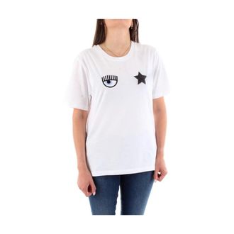 Chiara Ferragni Mujer, Camisetas, Blanco, Talla: M