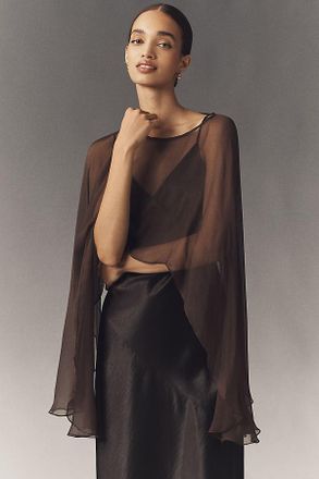 Geisha Designs High-Low Sheer Cape