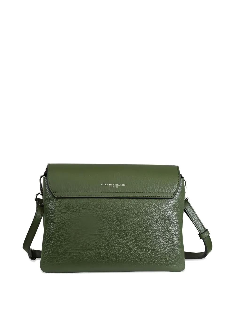 Sac Bandoulière Gianni Chiarini Nina – Cuir Vache Vert Foncé, Neuf Avec étiquettes, Made In Italy