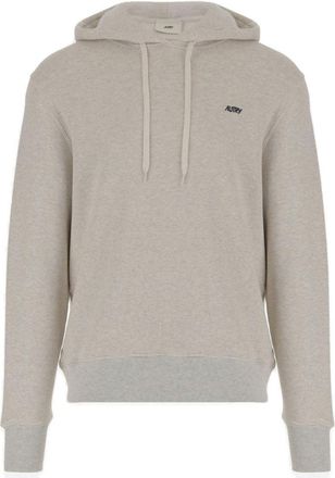 Autry Light-Colored Drawstring Hoodie With Subtle Logo