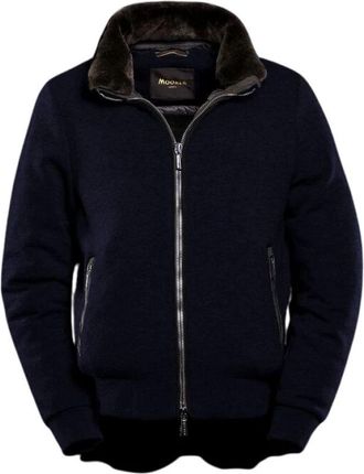 Moorer Bomber Jassen - Heren - Bomber jackets - Blauw - XL - Kasjmier - Jassen