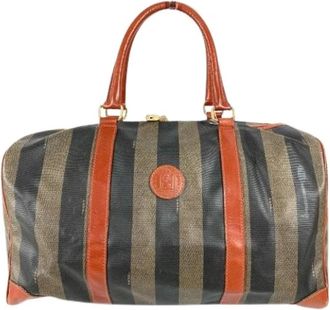 Fendi Pre-owned Boston Bag - unisex - Vintage Weekendtas - Bruin - ONE Size - Leer - Vintage