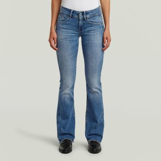 G-Star Bootcut-Jeans G-STAR Midge, Damen, Gr. 28, L&auml;nge 34, faded lazurite blau, Denim/Jeans, Obermaterial: 89% Baumwolle, 9% Polyester, 2% Elasthan, bootcut
