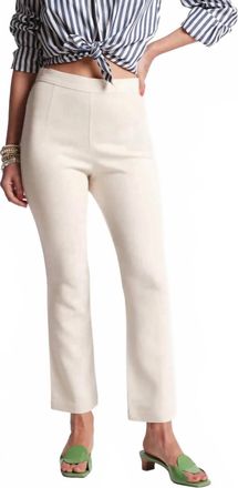 Frances Valentine High Rise Quincy Pants In White