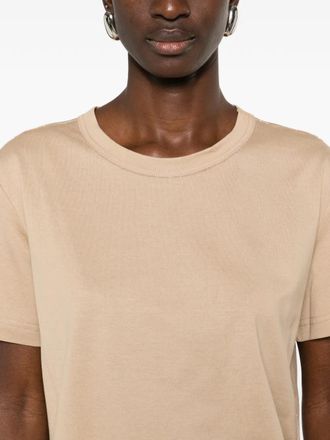 Fabiana Filippi Cotton Round-Neck T-Shirt - Beige