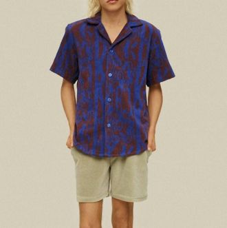 OAS Thenards Jiggle Cuba Terry Shirt In Abstract Jungle