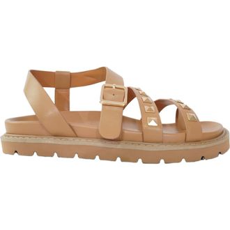 Belle & Bloom Morning Mood Chunky Stud Sandal in Camel at Nordstrom, Size 10