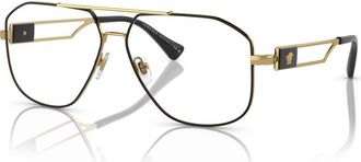 Versace 59mm Pilot optical glasses in Black at Nordstrom
