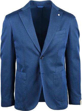 L.B.M. 1911 Giacca Sfiancata - Heren - Blazers - Blauw - 3XL - Katoen - Jassen