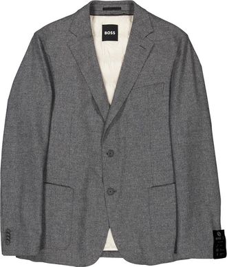 HUGO BOSS Single Breasted Flannel Blazer, Brand Size 52 (US Size 42)
