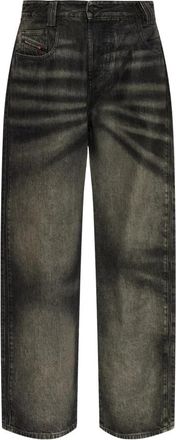 Diesel 1982 D-Hakou-Fsj 2 Jeans - Dames - Loose Fit Jeans - Grijs - W33 L32 - Katoen - Jeans