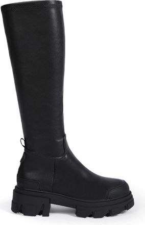 Kurt Geiger Womens Trekker Sock Knee2 Boots - Black - Size UK 6