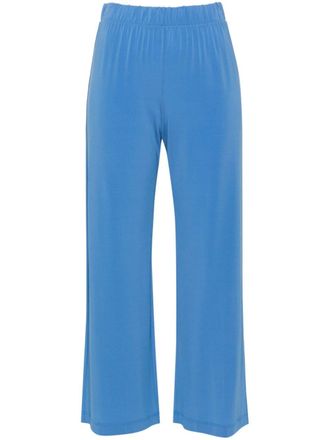 Le Tricot Perugia Pantaloni crop con vita elasticizzata - Blu