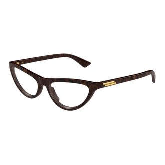 Bottega Veneta Glasses, unisex, Brown, Size: 55 MM Cat Eye Frame