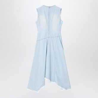 Acne Studios Lichtblauwe Denim Asymmetrische Jurk