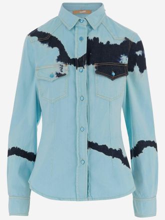 DON'T @ ME Tie Dye Cotton Shirt