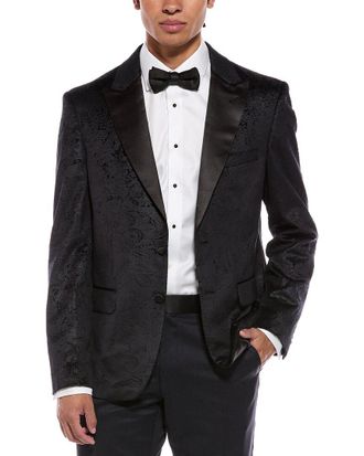 Report Collection Textured Velvet Blazer