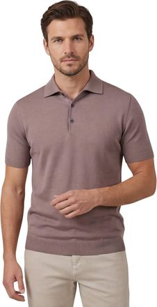 Thomas Maine bruine Thomas Maine polo korte mouw normale fit