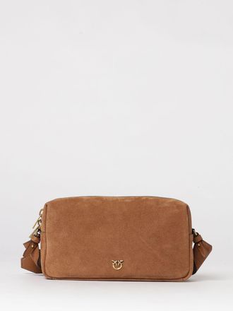 Pinko Borsa a spalla media Horizontal in suede Pinko