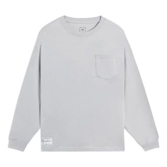 Li-Ning Lifestyle Classic Cotton Long Sleeve Top Grey AHSS751-6