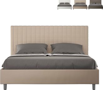 Itamoby Cama Matrimonio 160x190 Contenedor Dise&ntilde;o Moderno Sunny M Color: Beige - Versi&oacute;n: Modelo Est&aacute;ndar