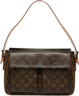 Louis Vuitton Pre-owned Vivacite Monogram Schoudertas - Dames - Vintage Schoudertas - Bruin - ONE Size - Leer - Vintage
