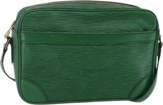 Louis Vuitton Tweedehands leren Louis Vuitton tassen - Dames - Vintage Schoudertas - Groen - ONE Size - Vintage