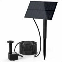 OEM Bomba Solar Para Fuente Crezuo, Bomba De Agua Solar De 1,5 W Con Estaca Para Suelo Y 7 Boquillas Diferentes, Fuente Flotante Para Jard&iacute;n, Estanque Y U
