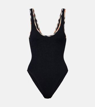 Burberry x Hunza G Faye Burberry Check swimsuit
