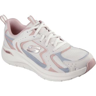 Skechers Arch Fit 2.0 Vintage Luxe Leren Dames Sneakers Roze