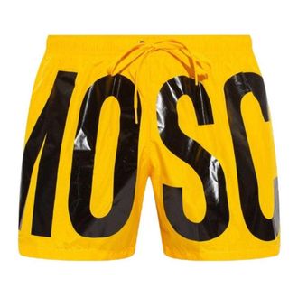 Moschino Heren Logo Zwemshort (Helder geel)