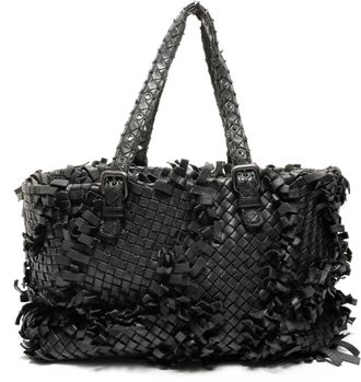 Bottega Veneta Intrecciato Black Tote Bag (Pre-Owned)