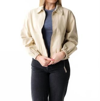 Free People Birdie Track Jacket In Puff Pastry