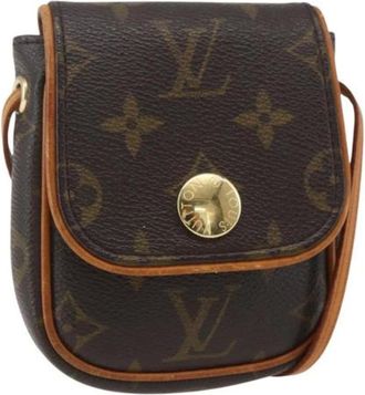 Louis Vuitton Pre-owned Cross Body Bags, female, Brown, Size: ONE SIZE Pre-owned Canvas Cross Body Bag