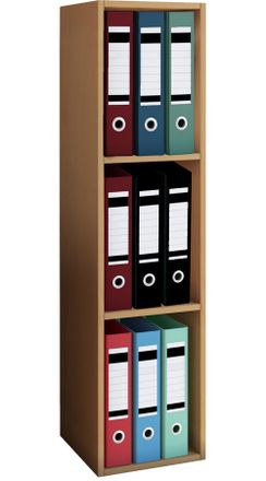 ebuy24 Estanter&iacute;a De Madera Vcm De Pie Gabinete De Archivo De Ahorro De Espacio Dimensiones: Al. 107 X An. 34 X P. 30 Cm Estante Elegante De Pie Estante De O