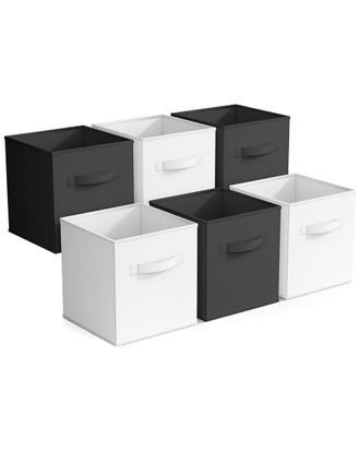 Sorbus 6 Pack 11In Foldable Storage Cubes