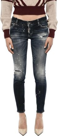 Dsquared2 Blue Skinny Low Rise Jeans