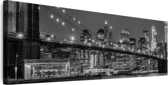 OEM Cuadro Sobre Lienzo Italiano De 120 X 40 Cm - Estilo Moderno - Ciudades Cuadro Sobre Lienzo Italiano De 135 X 45 Cm - Estilo Moderno - Ciudades