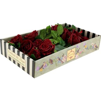 Mark Roberts Luscious Garden Rose Natural Touch, Box of 6 in Red at Nordstrom