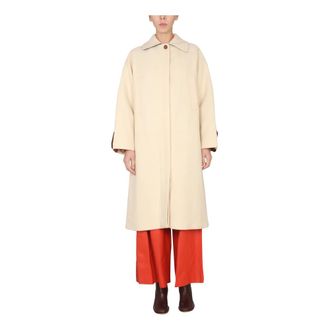 Alysi Single-Breasted Coats, female, Beige, Size: S Traditional Coat