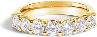 House of Brilliance 14K Gold 1 1/2 Ctw Diamond 7 Stone Band Ring in Yellow Gold at Nordstrom, Size 6.5