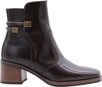 Nero Giardini Stijlvolle enkellaarsjes - Dames - Laarzen met Hak - Bruin - 36 EU - Schoenen