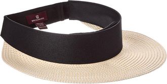 Bruno Magli Adjustable Straw Visor