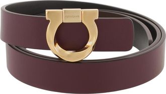Ferragamo Gancini Reversible Leather Belt, Size 100