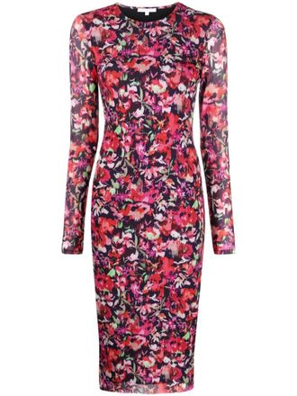 Patrizia Pepe Jurk met bloemenprint - Rood