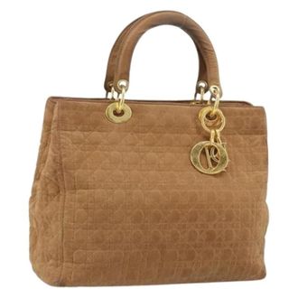 Dior Pre-owned Vintage Nylon Handtas - Dames - Vintage Handtas - Bruin - ONE Size - Nylon - Vintage