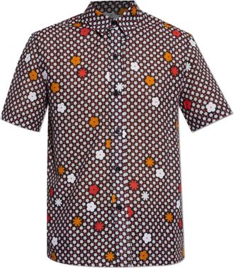 Maison Margiela The Beachwear Line Shirt - Heren - Korte mouwen Overhemden - Veelkleurig - XL - Katoen - Overhemden