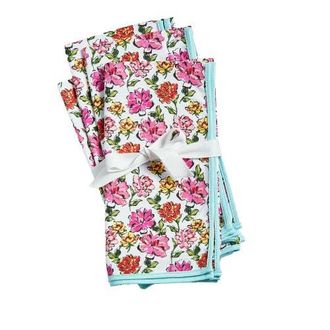 Tag In Bloom Floral Napkin S/4 Multi Cotton Spring in Pink at Nordstrom